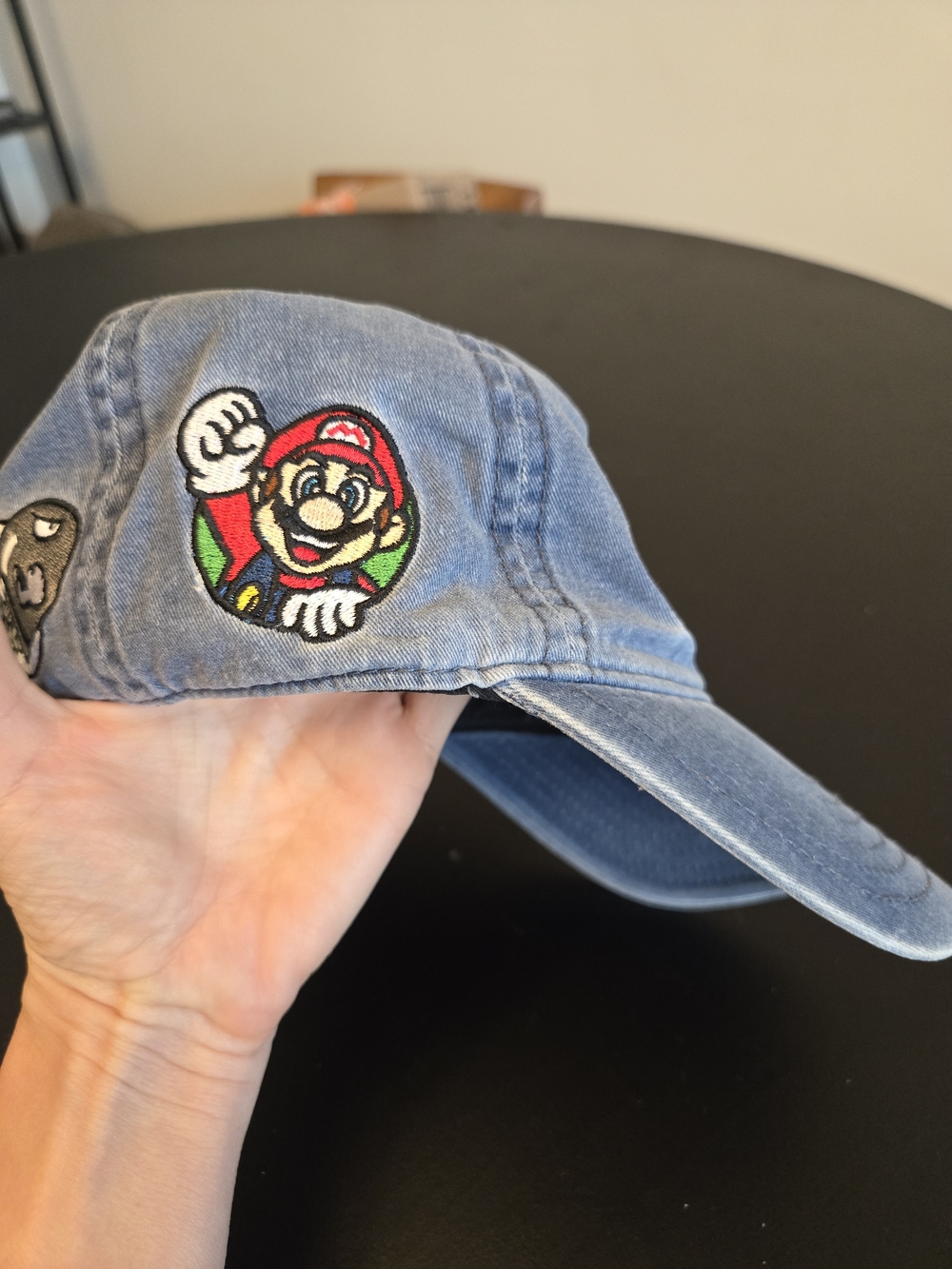 Official Nintendo Super Mario Bros Denim Dad Hat Cap Patch Embroidered - Picture 7 of 10